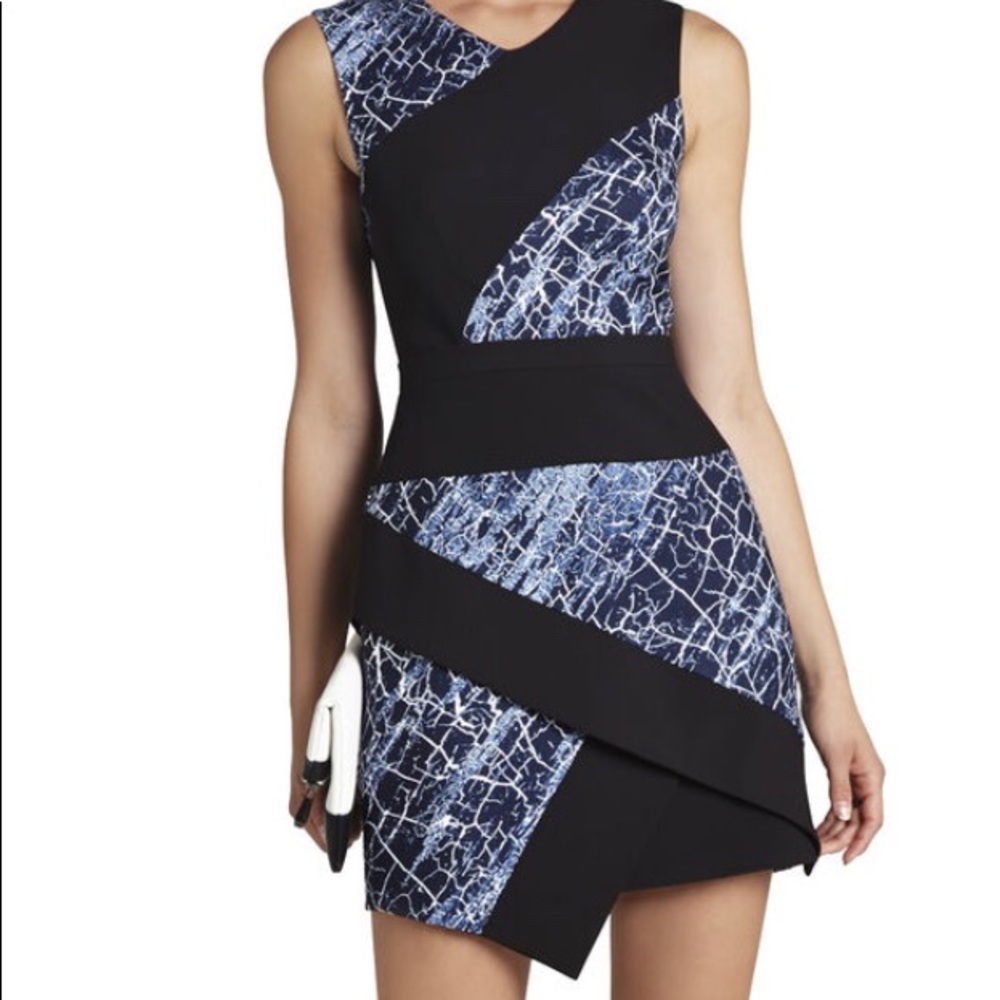 BcbgmaxAzria asymmetrical mini dress!
